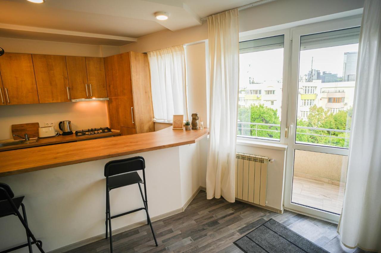 Penthouse With Huge Rooftop & Amazing City View Bucureşti Eksteriør bilde